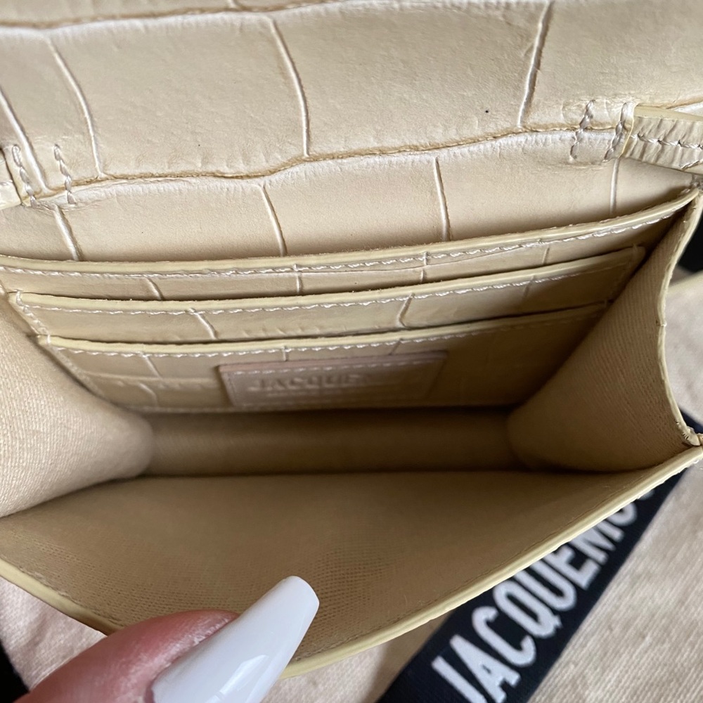 NWOT JACQUEMUS Le Bello Croc Embossed Leather Bag - Picture 9 of 10